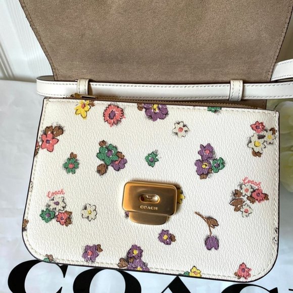 coach Mini Brynn Crossbody With Spaced Floral Field Print c9958 - Picture 7 of 11